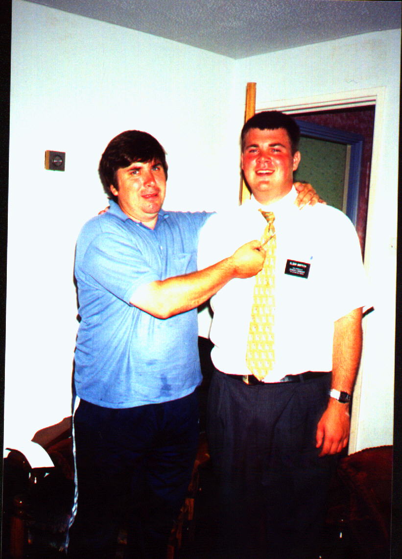 What the Redditch YM president thinks of me. I only needed 3 stiches - June '99