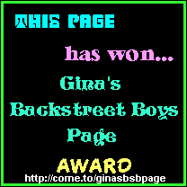 Gina's BSB Page 
Award