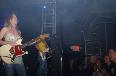 Liz performs at the Spy Club for Spring 2004 Von