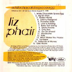 whitechocolatespaceegg advance CD cover
