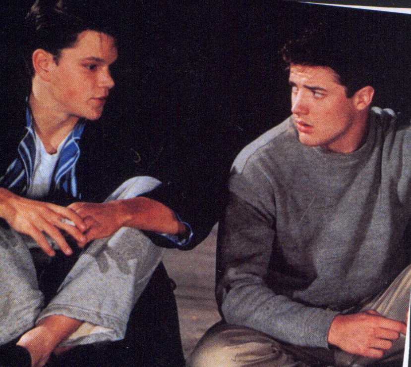 David and Charlie conspire in their jammies before all hell breaks loose