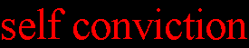 Self Conviction