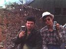 My mates Jim and Sam after hiking the Highlands