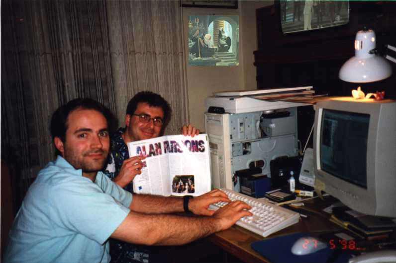 David e Fegna al lavoro