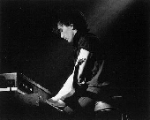 Edge playing the piano