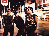 U2 on Times Square in New York