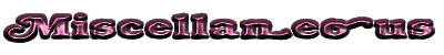 Miscellaneous