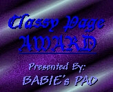 Classy Page Award