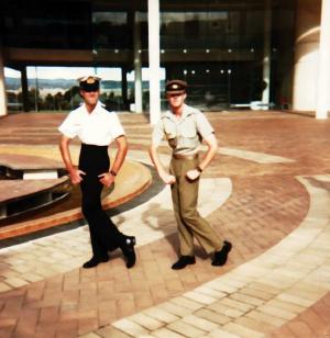Rob and Alex, ADFA, 1990