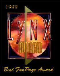 The LYNX best fan page award - april 1999