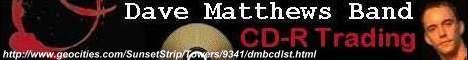 Dave Matthews Band CDR CD-R Trading - with MP3 sample clips
