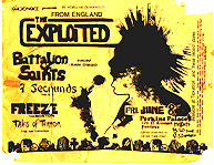 Exploited/BoS/Freeze/7 Seconds/Tales of Terror fhow flyer