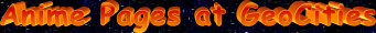 Anime Pages at GeoCities Logo - 8.7 K