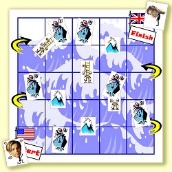 You'll never see a groovier gaming board!