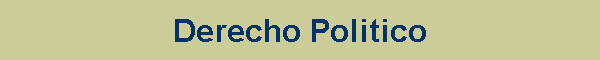 Derecho Politico