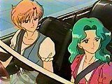 Couple sitting in car