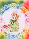 Mako Mio with a big Birthday cake. So cute!!! I just love Mako...