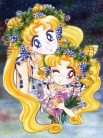 Grapes and blonde Moon Royals: Usagi & Chibiusa