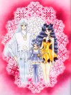 Cute moon cat family