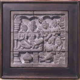 faces on burbudur's relief