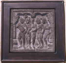 faces on burbudur's relief