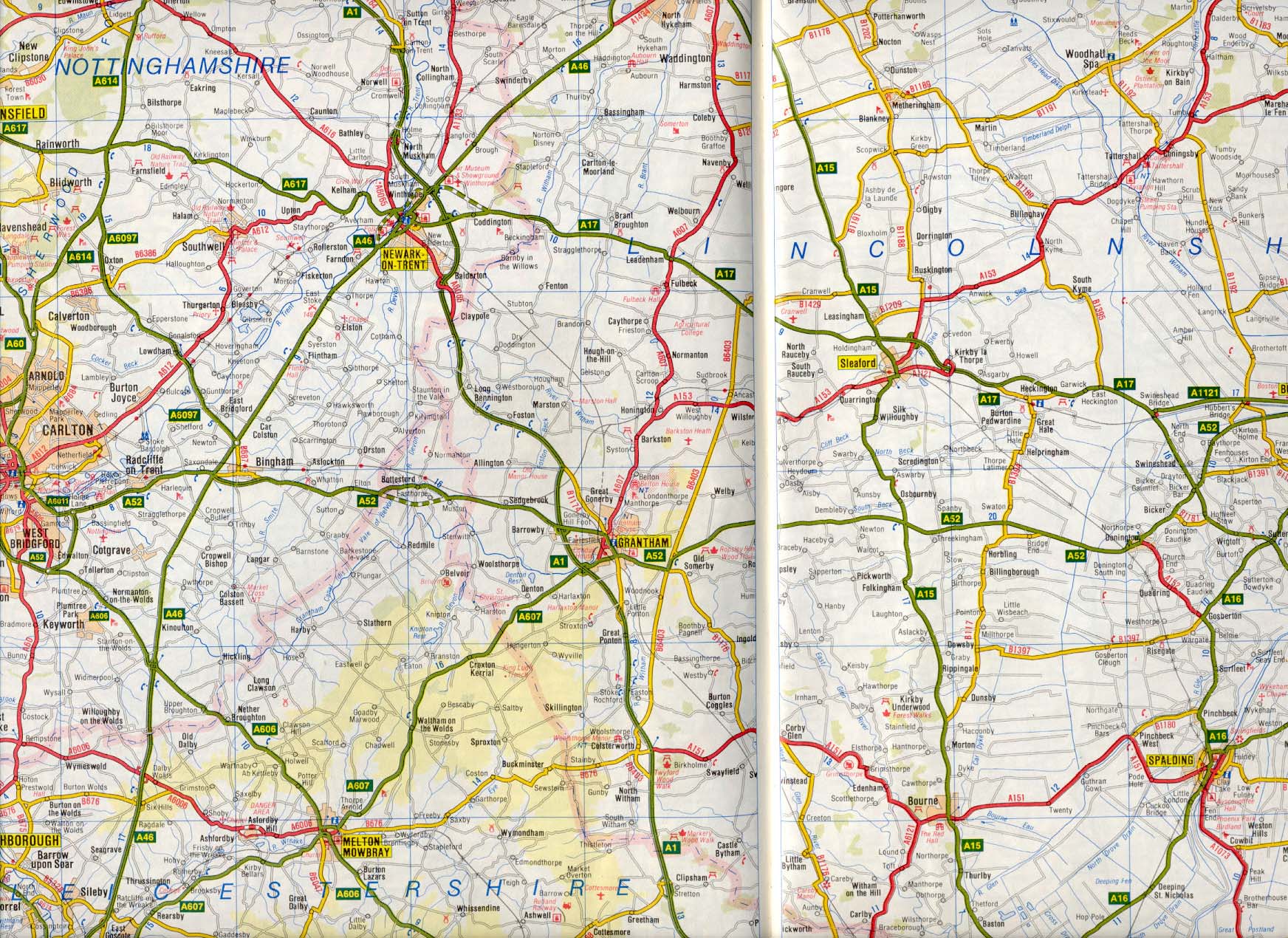 large map of Hougham, England