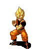 Goku ( vista virtual) haciendo un Kame-Hame-ha