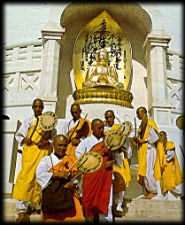 Buddhist Monks celebrating Buddha Purnima