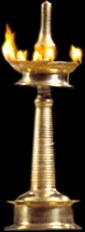 Kuthuvilaku - A South Indian brass lamp