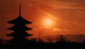 [Nara Temple Sunset]