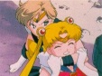 Fight between Neptune, Uranus vs Tuxedo Kamen and Moon