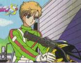 Haruka in her motorcycle after the race