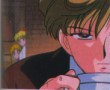 Haruka drinking a coffee