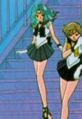 Sailor Uranus and Neptune after the battle