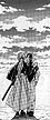 Kenshin with his arm around Kaoru.  SIGH!