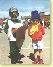 me as Noddy, with my big brother Andrew