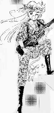 Minako como soldado de infantera
