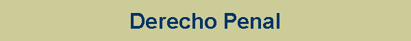 Derecho Penal
