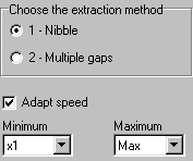 Extraction method and read speed