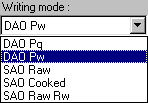 Write mode DAO Pw