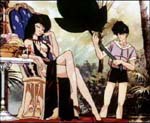 Queen Nabiki and her manservant, Kuno