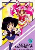 Sailor Chibi Moon and Sailor Saturn