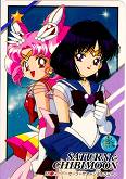 Chibi Moon and Sailor Saturn
