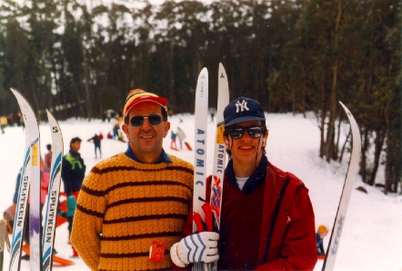 My Dad and I at the snow