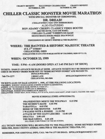 Chiller Theater Monster Movie Marathon