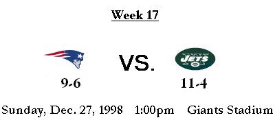 Jets vs. Patriots