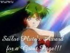 Sailor Pluto's Award for a Great Page!