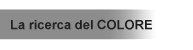 La ricerca del colore