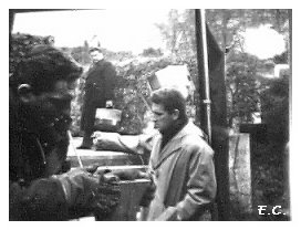 La preparazione del set...