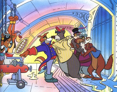 [Karnage menacing Baloo... As usual.]